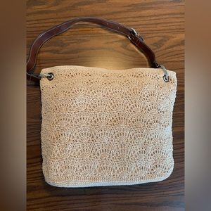 Crocheted/Fabric-Lined Purse